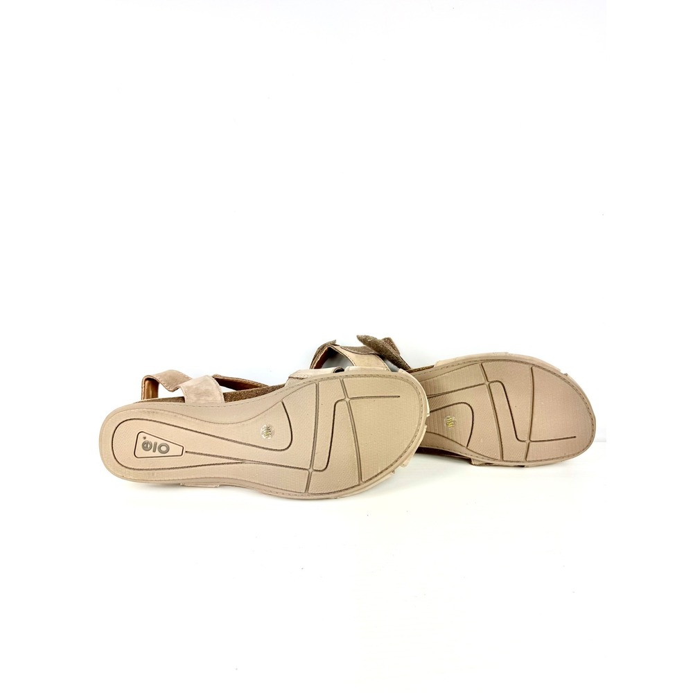 Earth Origins Etbirdine Womens 11M Beige Leather Comfort Sandals Fishermen Shoes - Picture 8 of 8